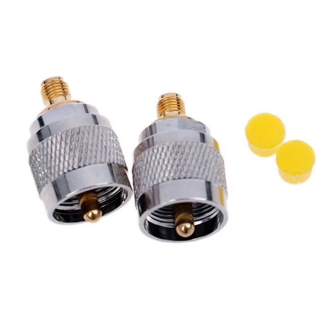 SMA Female to UHF Male SO239 RF Coax Adapter Connector PL259 Converter for Radio Antenna