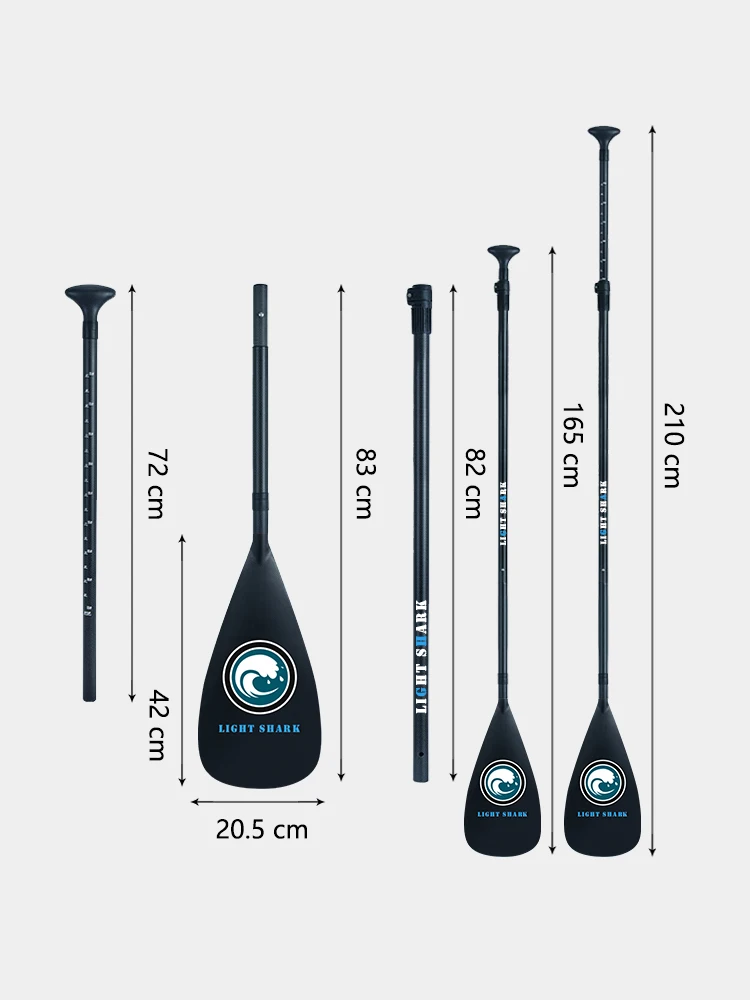 Full Carbon Fiber SUP Paddle, Lightweight Floating Paddle for Stand up Paddleboards