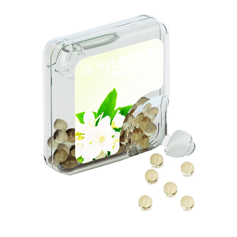 Cool Jasmine Flavor Tone Blasting Capsule Burst Balls Kissing Pearl Menthol Clear Mouth Pill Beads For Fast Breath Refreshing