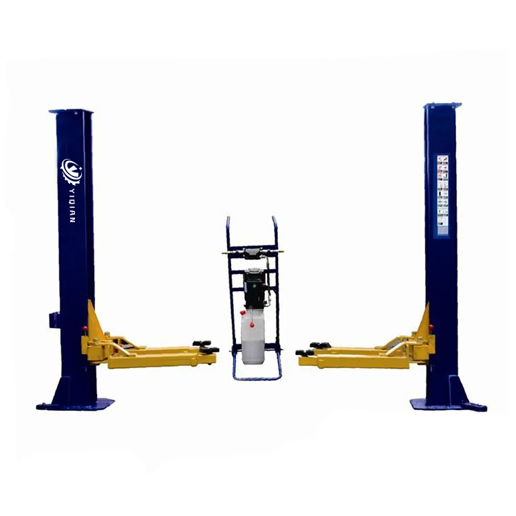 two post movable  lift High Quality Auto Car Lift clear floor two post lift Manual Hydraulic Lifter hot sale good review
