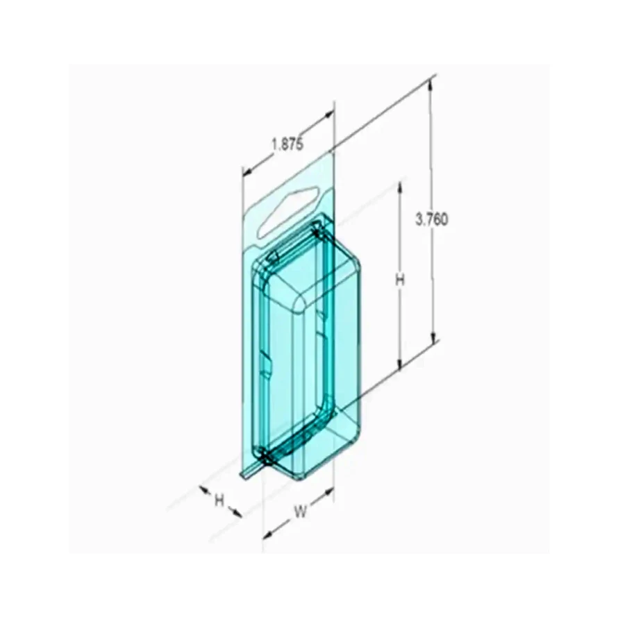 clamshell plastic blister packaging box