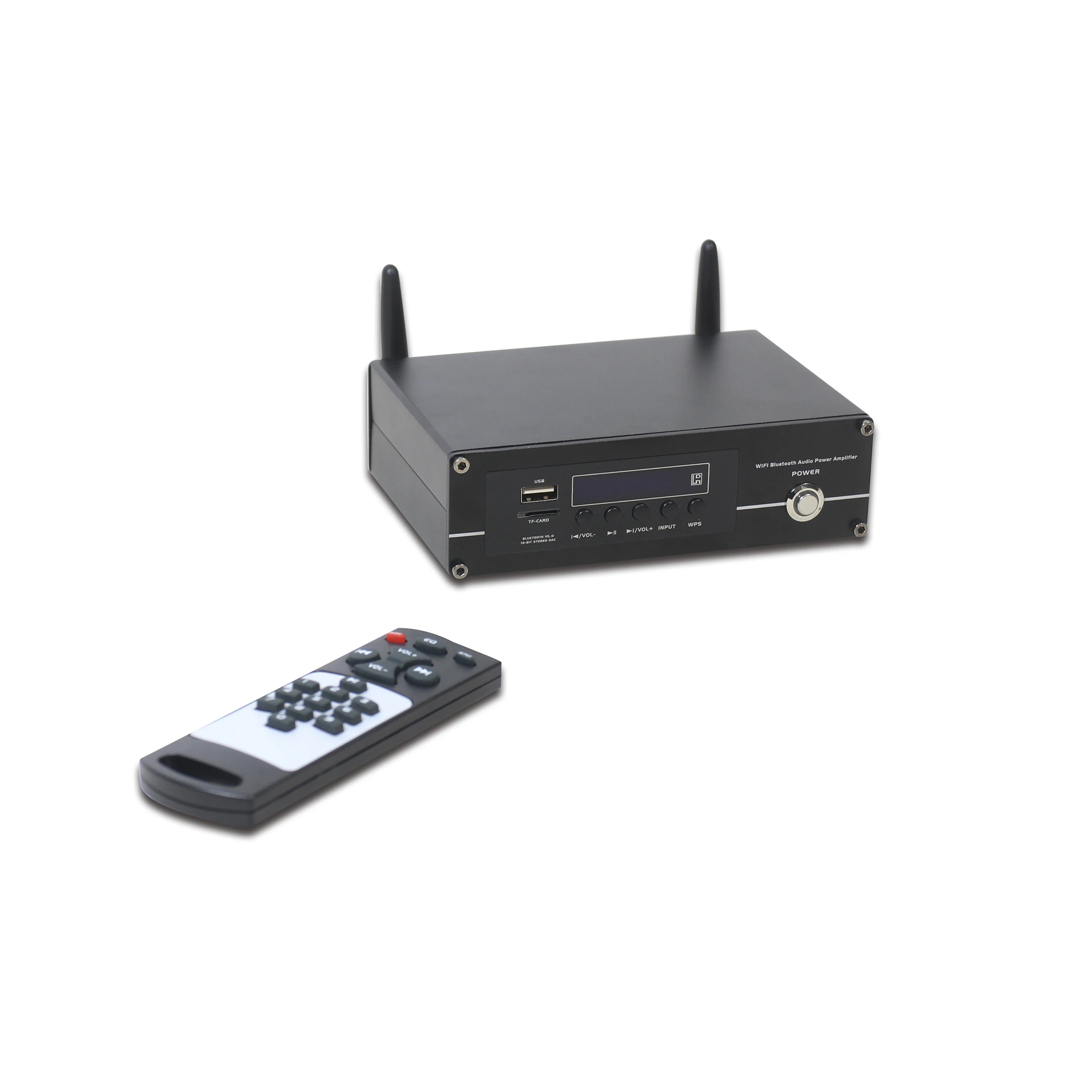 2 канала сети Wi-Fi усилитель звука с Bluetooth USB SD и Aux входы стерео динамик выходов помощью