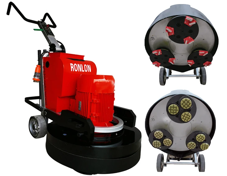 R860-3 Commercial Planetary Concrete Surface Floor Grinder Diamond Grinding Machine With Vacuum