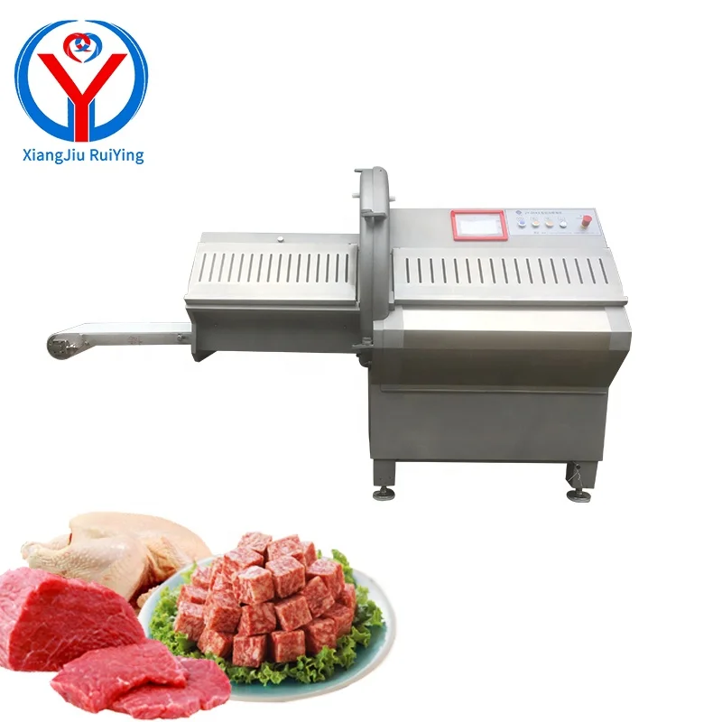 Automatic frozen meat slice slicer mutton beef roll cutter machine bacon slicing sausage cutting machine