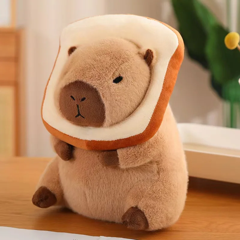 1688 Purchasing Agent Low price Cute Capybara Plush Toy with Flower Toast Stuffed Animal Plush Toys guangzhou agent