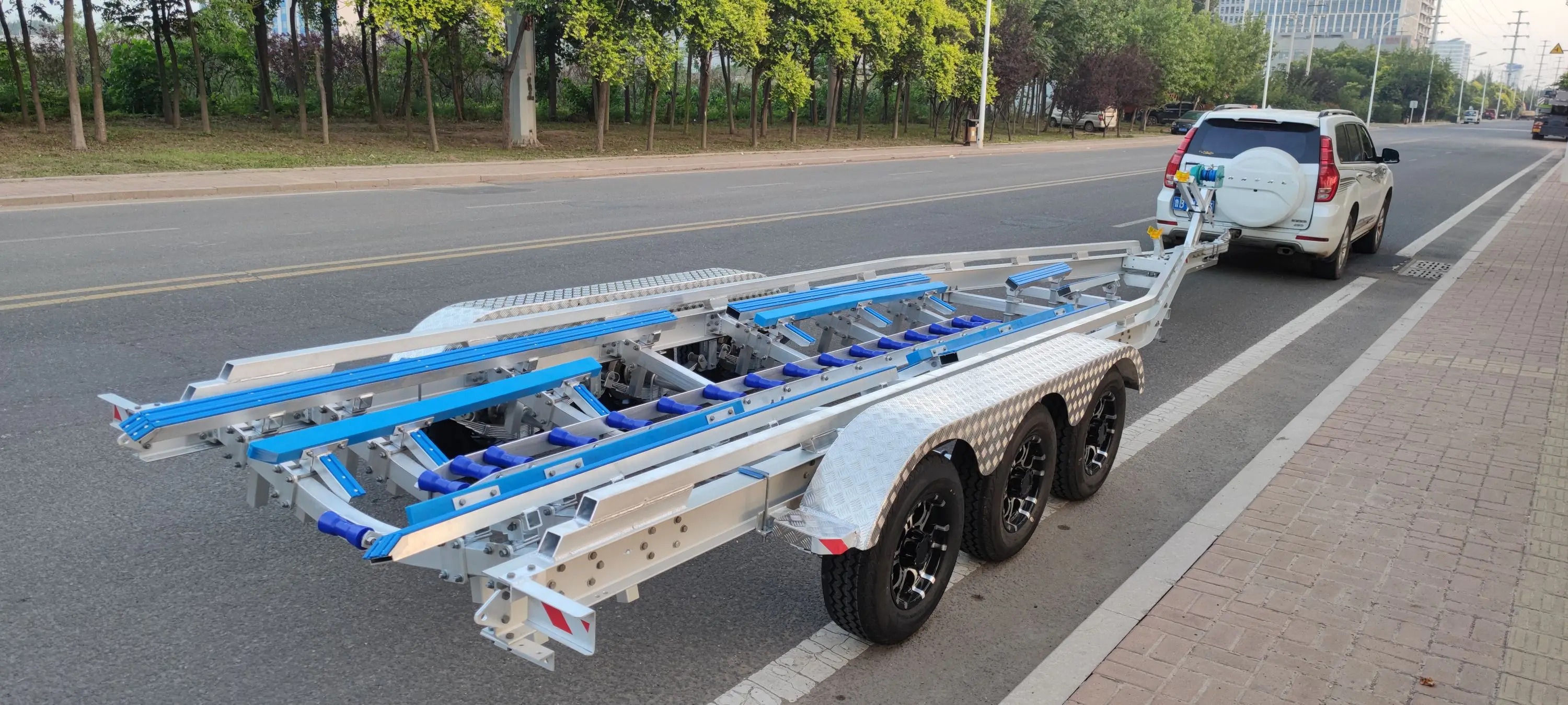 5 Ton Boat & Watercraft Trailer 35ft Poly Bunks with Aluminum Durable and Lightweight