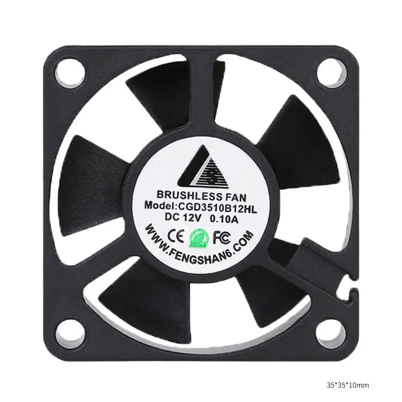 Custom Made 3510 35x35x10mm 5v 12v Mini Air Axial Flow Waterproof Plastic Cooling Fans