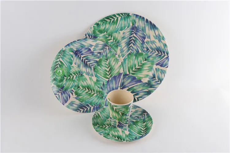 
MLS biodegradable tableware GT281 bamboo fiber plate 