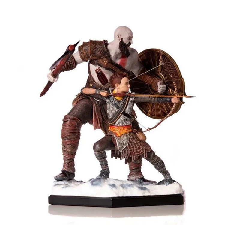 Anime God War NECA Kratos 1/10 PVC Action Figure Cartoon Kratos Son 20cm PVC Toy Collection Model Perfect Kids Gifts Box