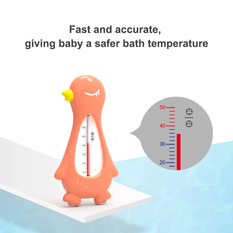 New Design Cute Baby Bath Toy Toddler Bathtub Red Liquid Water Thermometer Safety Baby Bath Thermometer