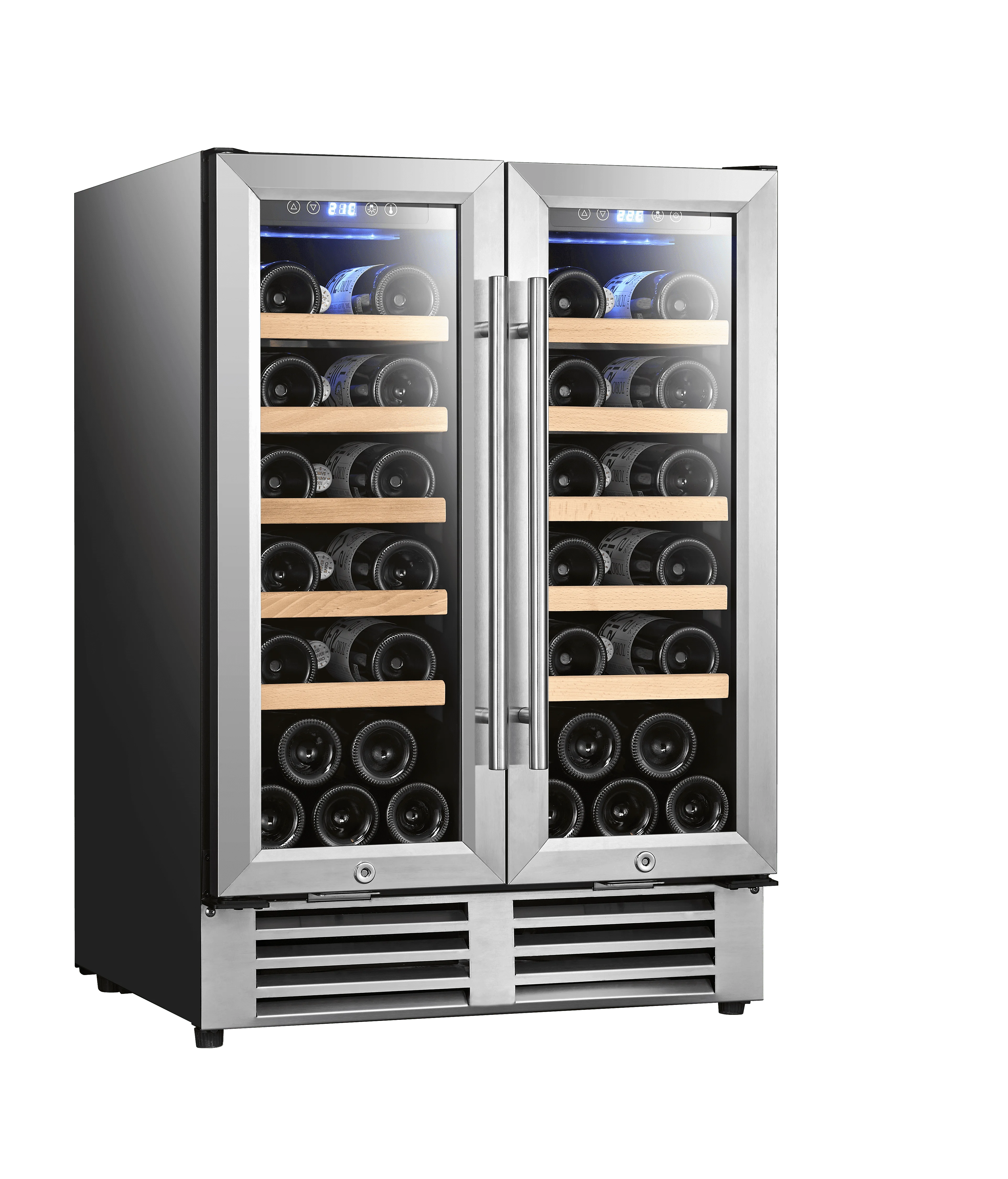 custom wine drink cooler beverage cooler 120L display  electric refrigerator cooler for hotel