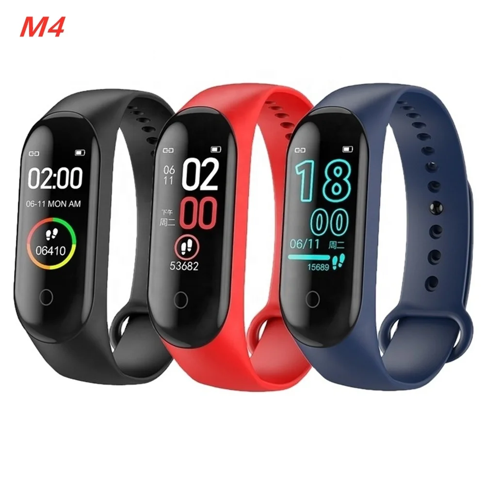 Factory price Smart Bracelet M4 Waterproof Smart Wristband Watch M4 Fitness Tracker Heart Rate Sleep Monitor smart bracelet M4
