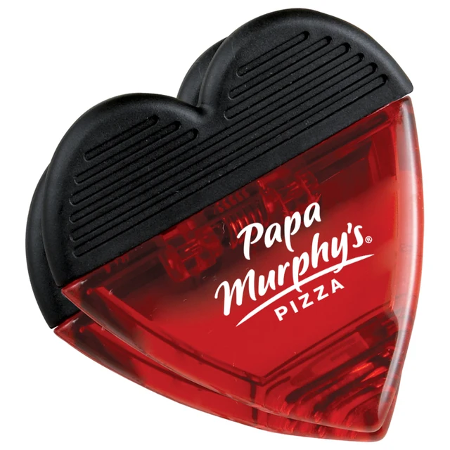 Plastic Heart Magnetic Memo Clip fridge