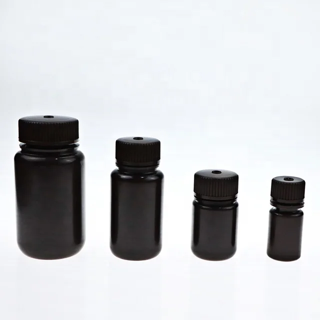 lab equipment Reagent Bottle Mddical Grade Polypropyle15ml  brown Wide Mouth PP Plastic Laboratory Analysis