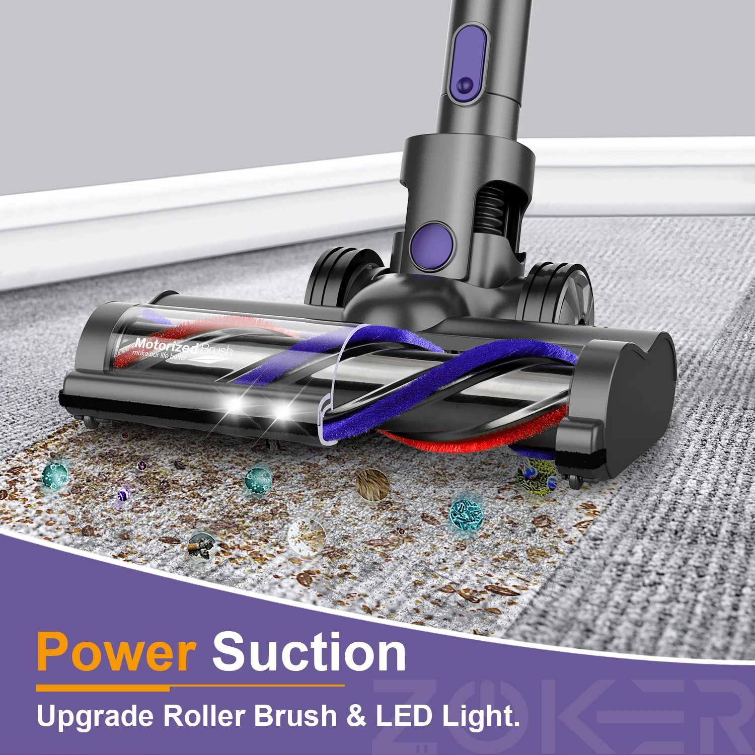 ONSON A10Pro 20Kpa Super Suction Handheld Retractable Stick Wireless Vacuum Cleaner