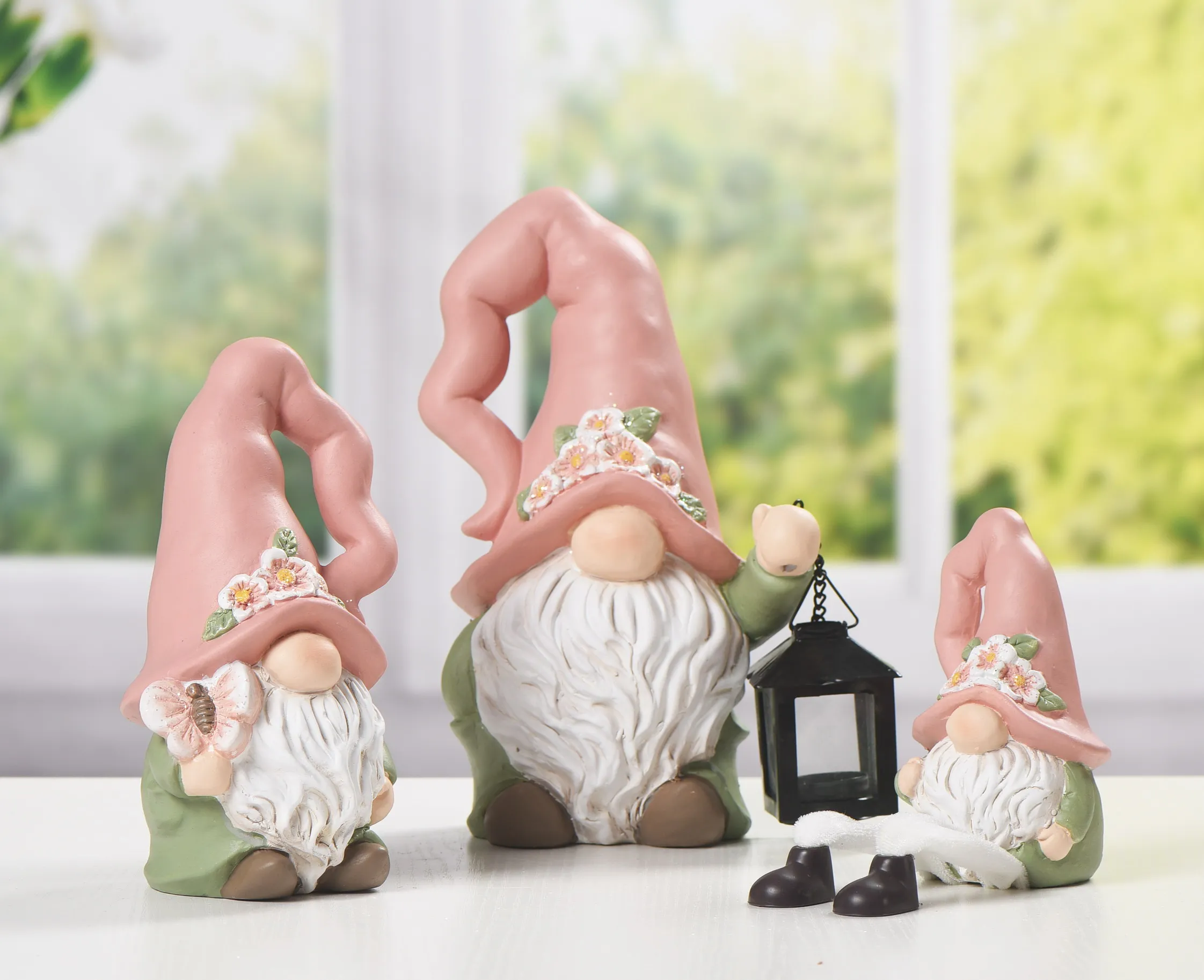 Hot selling ceramic home decor funny rabbit cute Easter ornaments animal fairy garden gift craft for indoor outdoor decoration