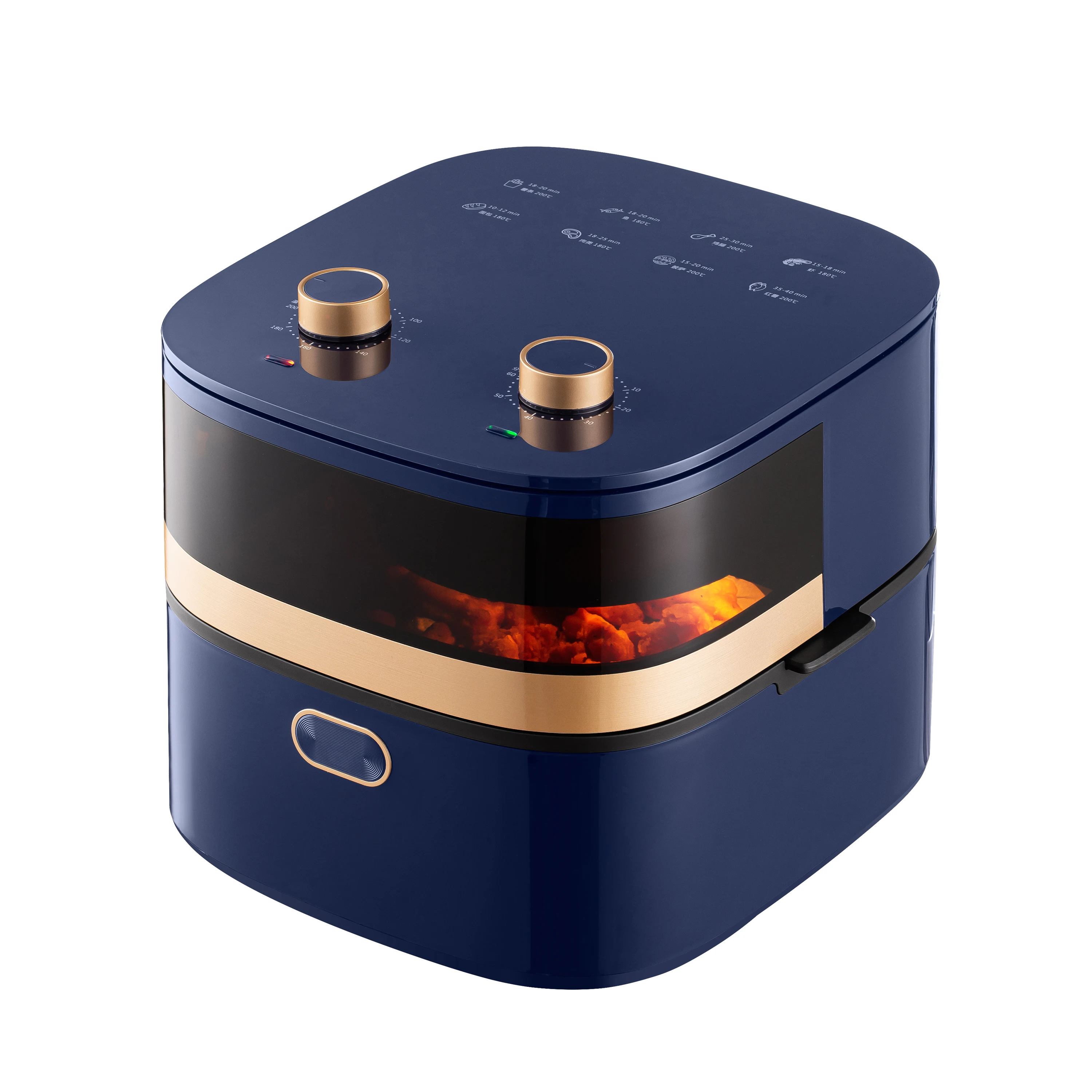 Electric Digital Control Air Fryers Visualable Multifunction Electric Air Fryers Without Oil