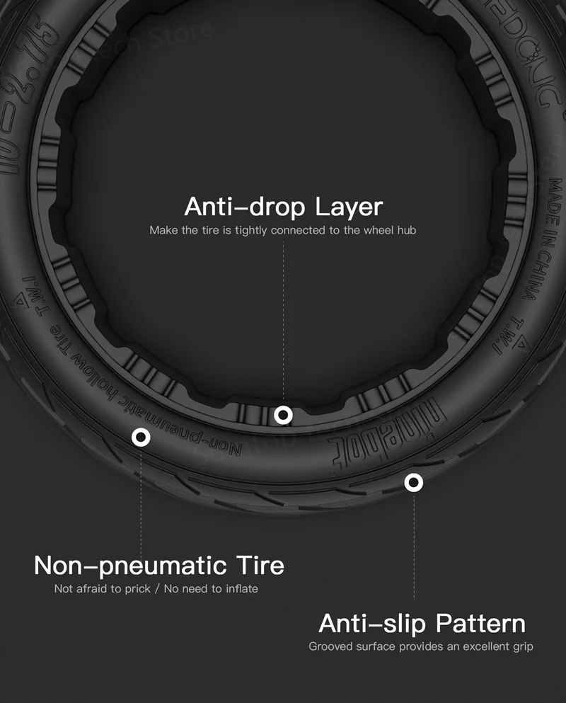 Quick Release Comfort Tire Parts Suit For Ninebot-By-Segway GoKart Pro S-MAX Comfort Rear Tires Original Replacement Parts