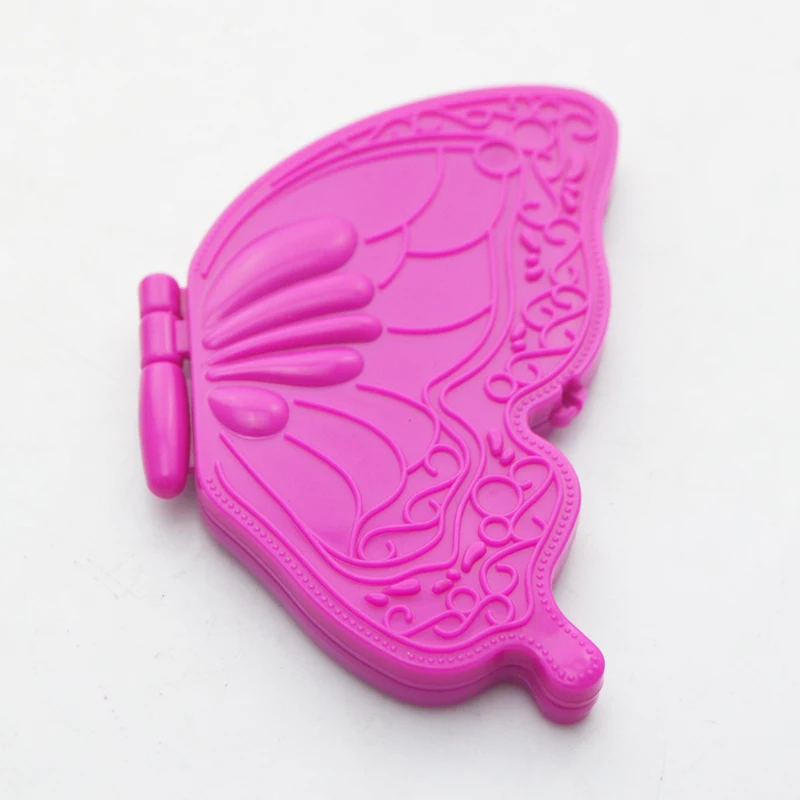 Custom Logo Double Size Cosmetic Butterfly  Mirror Custom Cute Pocket Compact Mini Mirror For Girl Makeupr