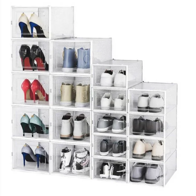  Plastic Foldable Box Show Racks
