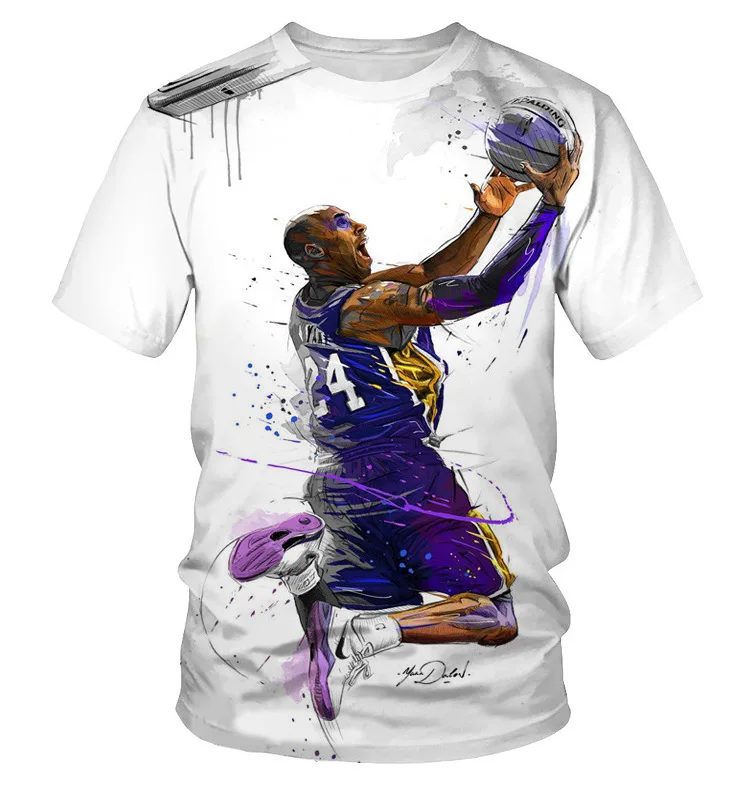 3d Print Bryant Men Women T Shirt Hip Hop Fashion Streetwear Basketball Player Black Mamba Casual Tees Tops T Shirt Custom