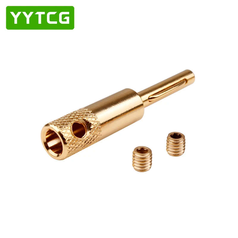 Gold Plated Frozen Banana Head Audio Banana Plug Speaker Speaker Plug