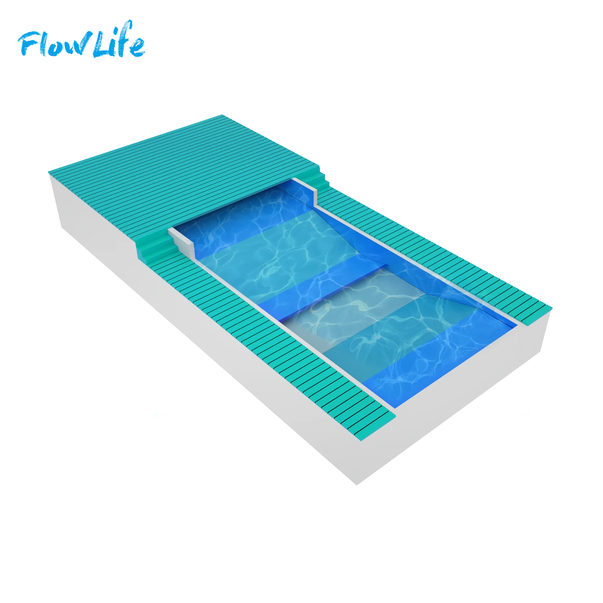 FlowLife Kids Playground Outdoor Water Park Slide Outdoor Pool