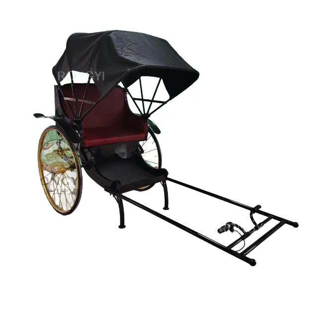 Hot sale electric Pedicab Bicycle Tricycle Rickshaw/Classic Black ancient jinrikisha factory/electric Rickshaw