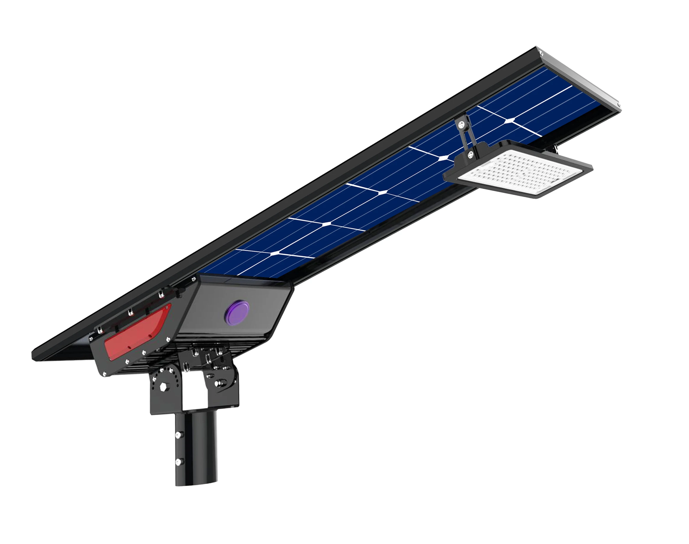 Hishine 80W 180LMW Solar Street Light 5 Years Warranty LED Solar Street Lights Outdoor Led Street Light with Solar Panel