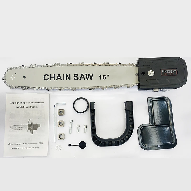 
16 Inch Chainsaw fits 100 125 150 Angle Grinder Chain Saw Machine Chainsaw Bracket 