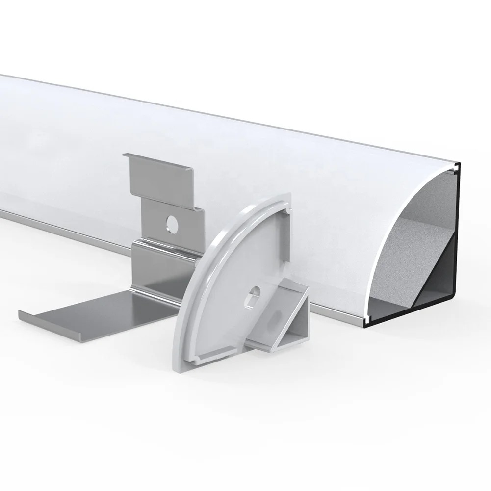 
LED Angle Corner Aluminum Extruded Profile Strip Lights Aluminum Extruded Profile 16Mm U LED Profile Light Heatsink 
