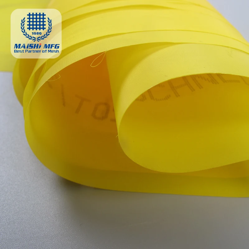 120T/305 mesh polyester screen printing mesh roll silk fabric for printing