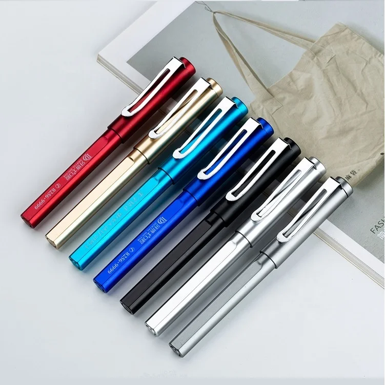 Wholesale Custom Promotional Metal feel multicolor Gel Ink Gel Pen With Logo