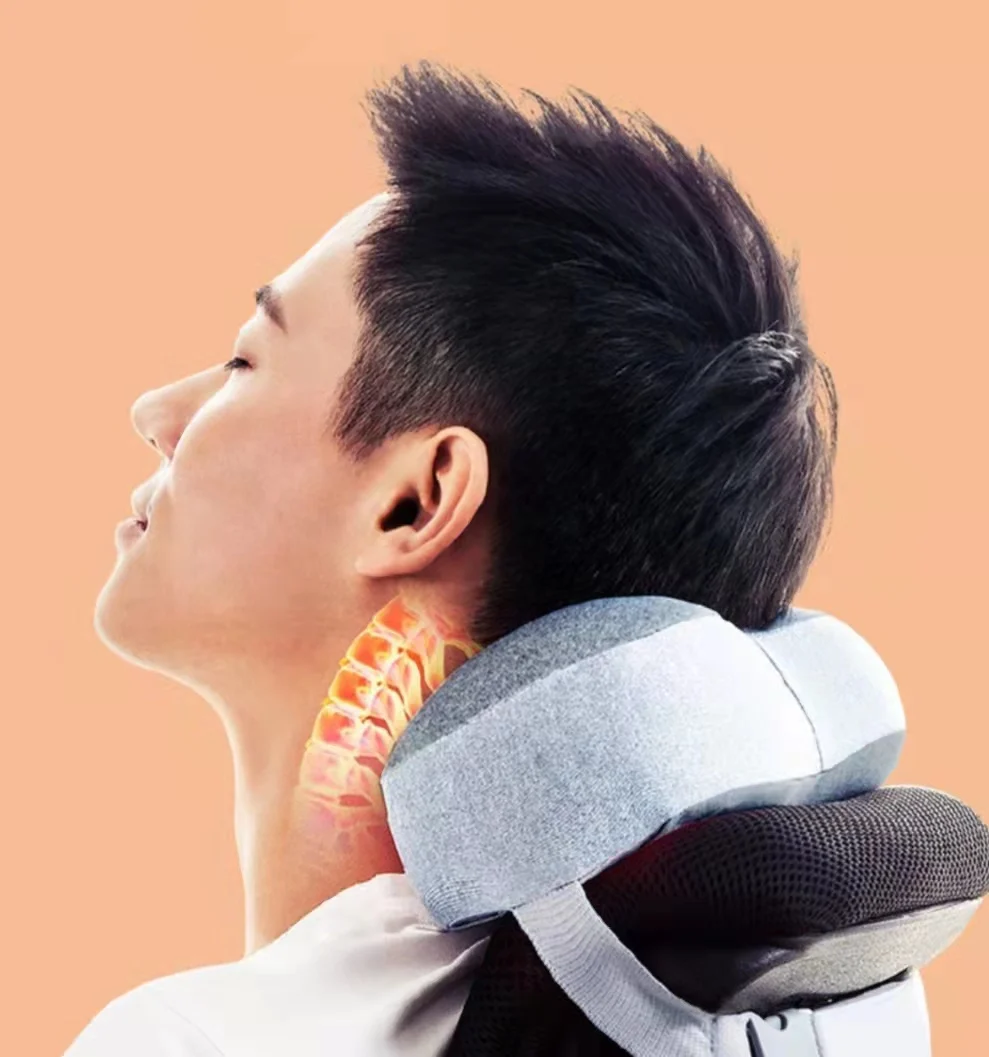 The latest creative car massage seat neck pillow