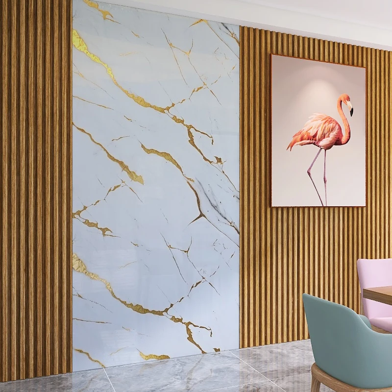 Highlight 3mm Plastic PVC Wall Panel UV Marble Wall Panel waterproof Marble Sheet For Wall Panel Decoration