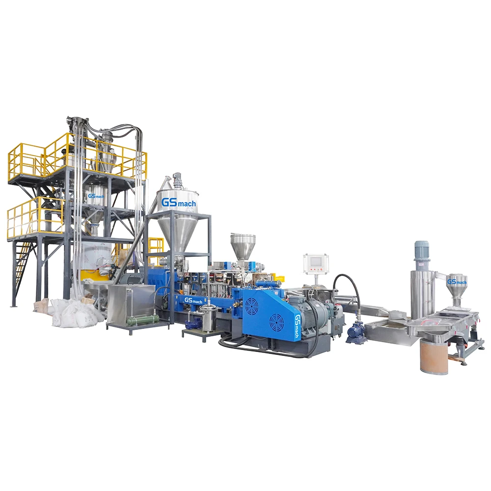 Automatic Caco3 Talc Tio2 Carbon Black Filler Masterbatch Making Machine Filler Masterbatch Extruder