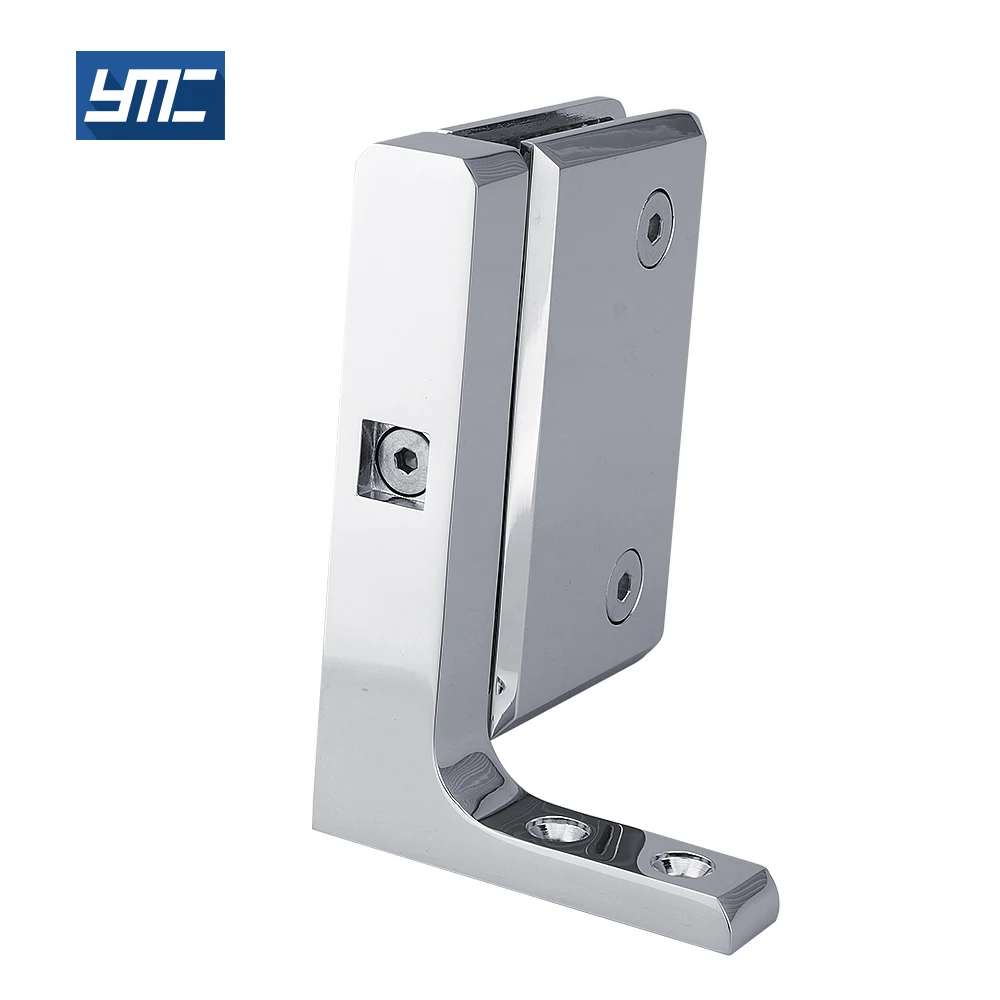 bathroom foldable gate door floor heavy duty metal brass plated light 360 degree hinge glasses