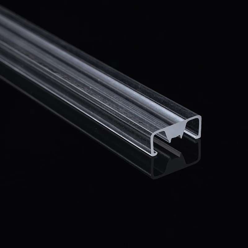 Custom Plastic Extrusion Product Acrylic PMMA PC Emboss Diffuser Cover Strip Light Lampshade For Housing Lighting Diffuser