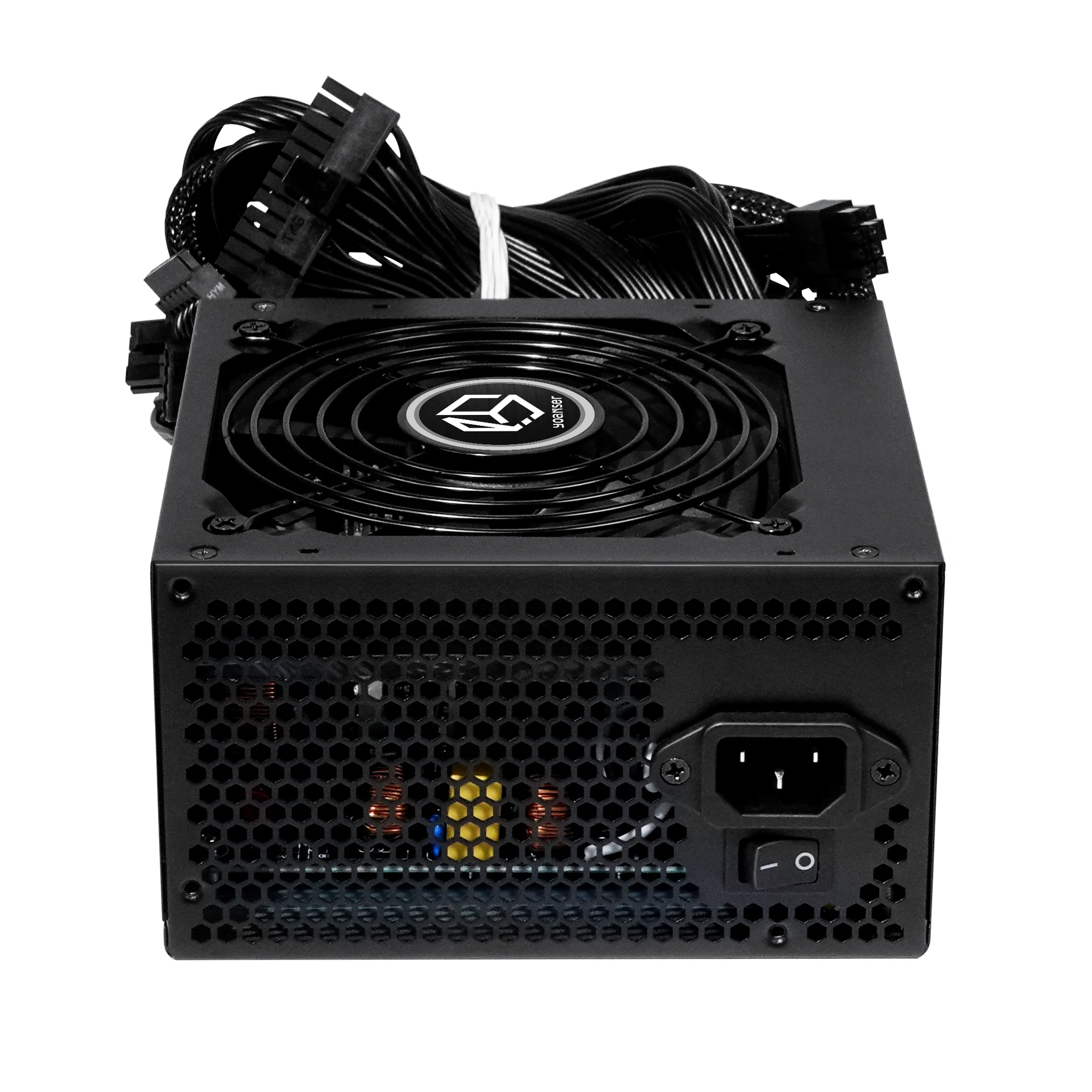 Real watts 80+ White certified 500W computer atx power supplies 120mm black fan computer power supply for pc