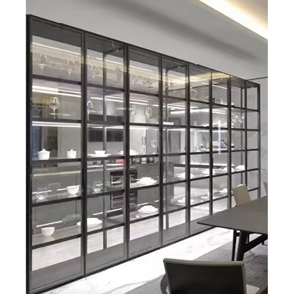 Мебель для дома шкаф-витрина для вина для гостиной стеклянный винный шкаф на заказ