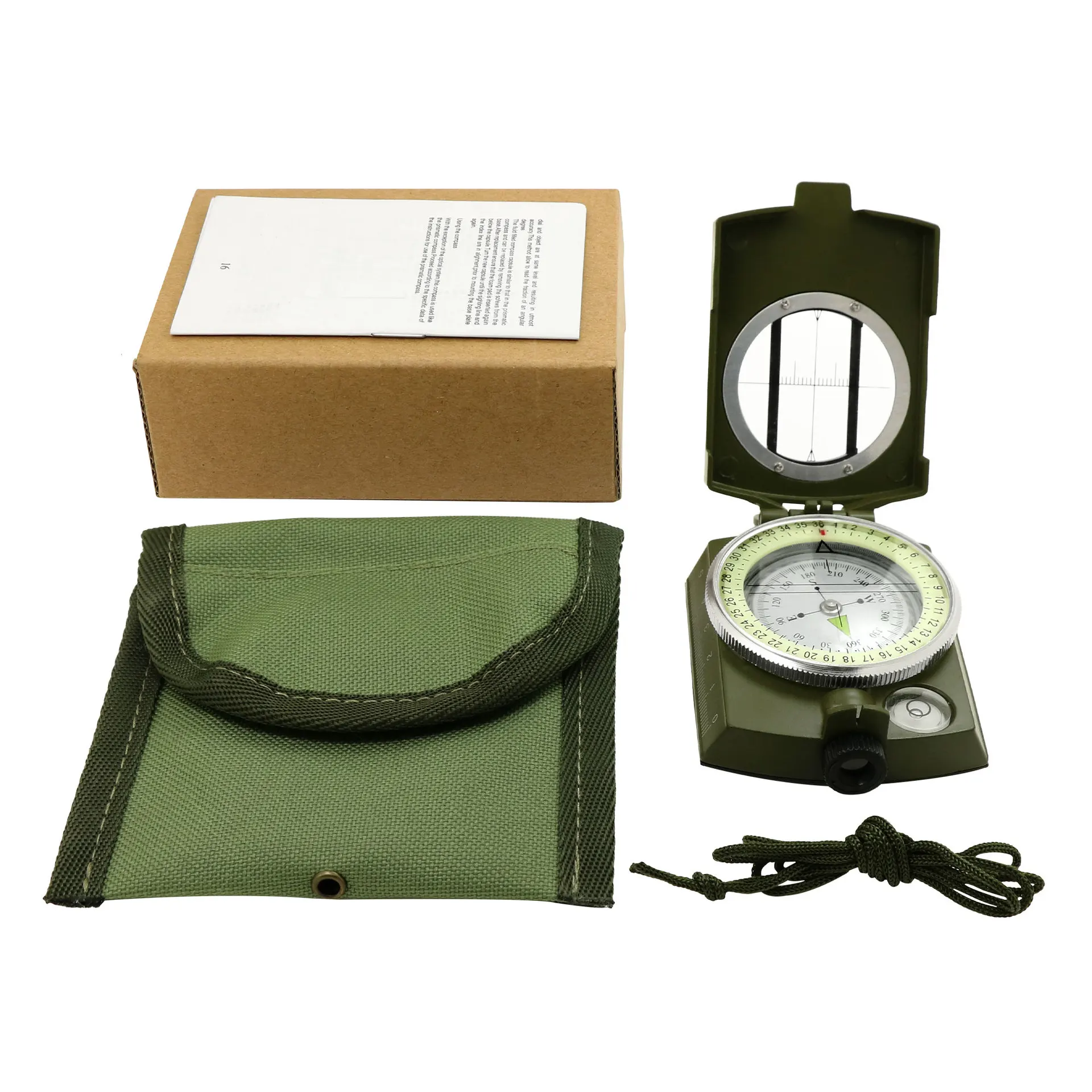 Compass American style outdoor multifunctional high-precision professional camping luminous compass