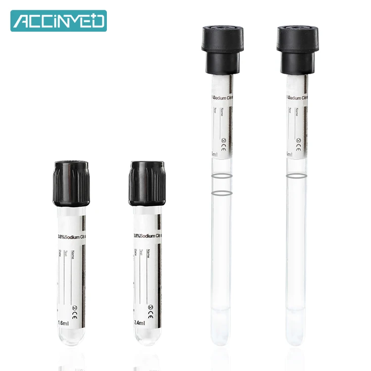 Hospital Medical Micro Disposable 3.8% Sodium Citrate ESR Safety Vacuette Blood Sample Collection Tube