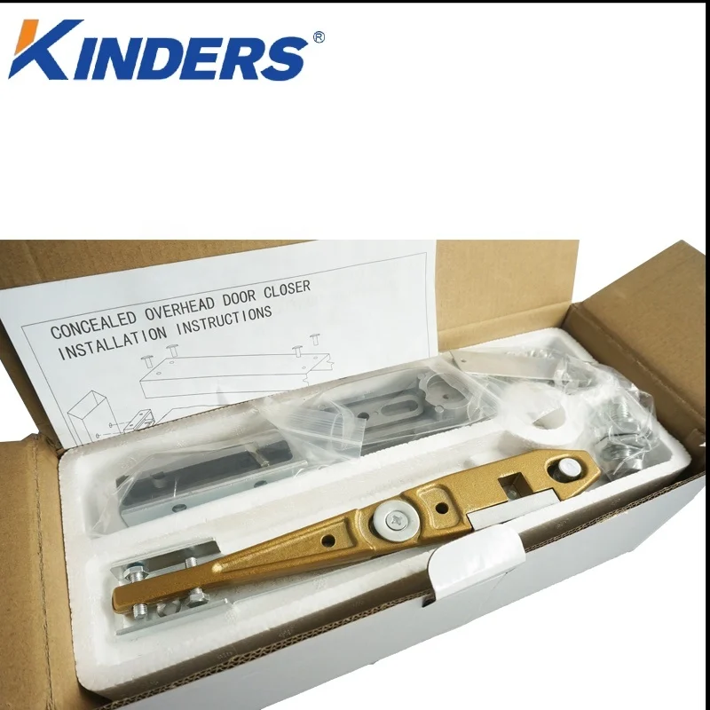 Overhead install floor spring frame door floor hinge wooden door double cylinder heavy duty 130kg