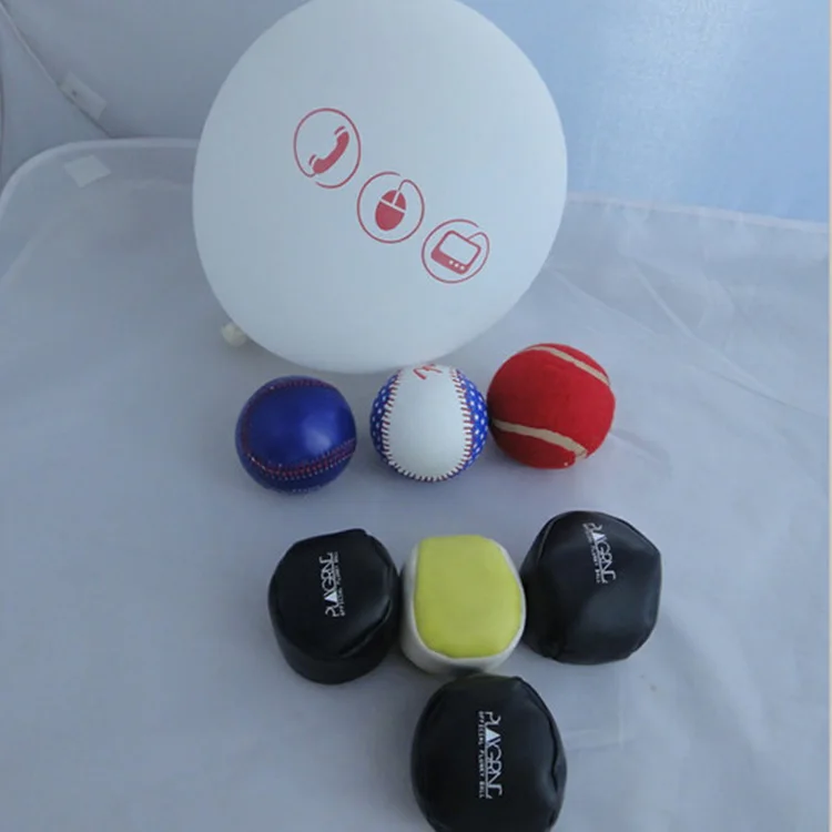 Factory Directly Custom logo PVC PU Leather Kids Soccer Ball Hacky Sack Footbag