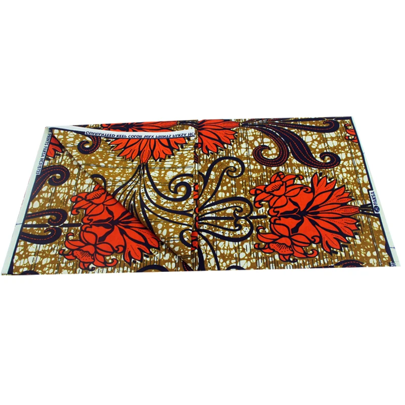 Hot sale  high quality 2021 NEW arrival casual dress  african flower cotton fabrics wax print