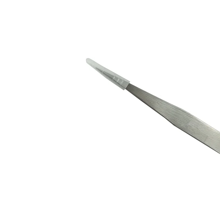 ST-12 ESD Antistatic Safe Silver Stainless Steel Precision Tweezers for Jewellery Watch Making Tools
