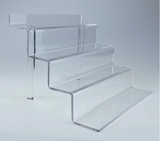 9-Inch Acrylic Display Racks 4-Tier Perfume Organizer for Funko POP & Cologne Tiered Riser Stand with Elegant Display Decoration