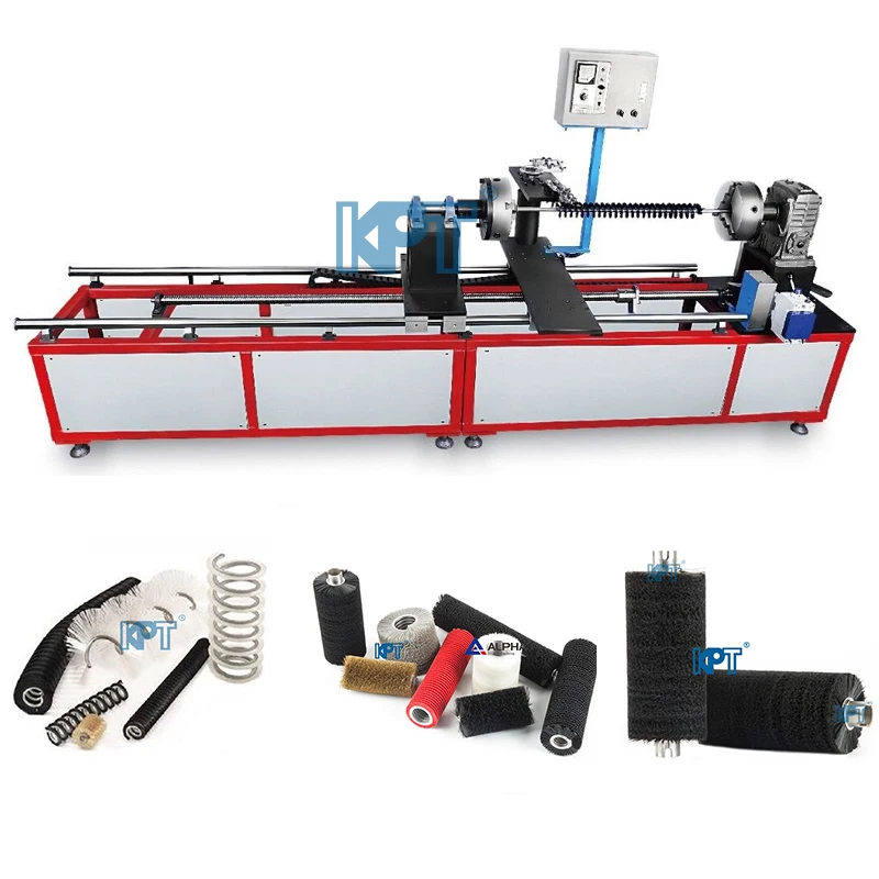 Computer system control Full automatic Outside Disk Spiral Brushes producing machine