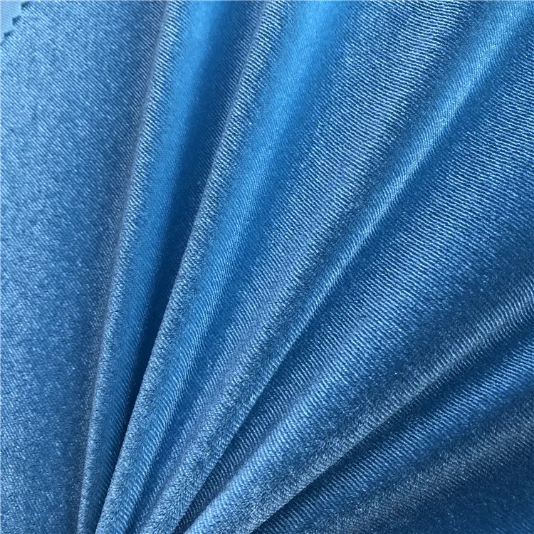 Korean Ks Velvet Solid colour 4 way stretch velour Fabric For Woman Dress Garments