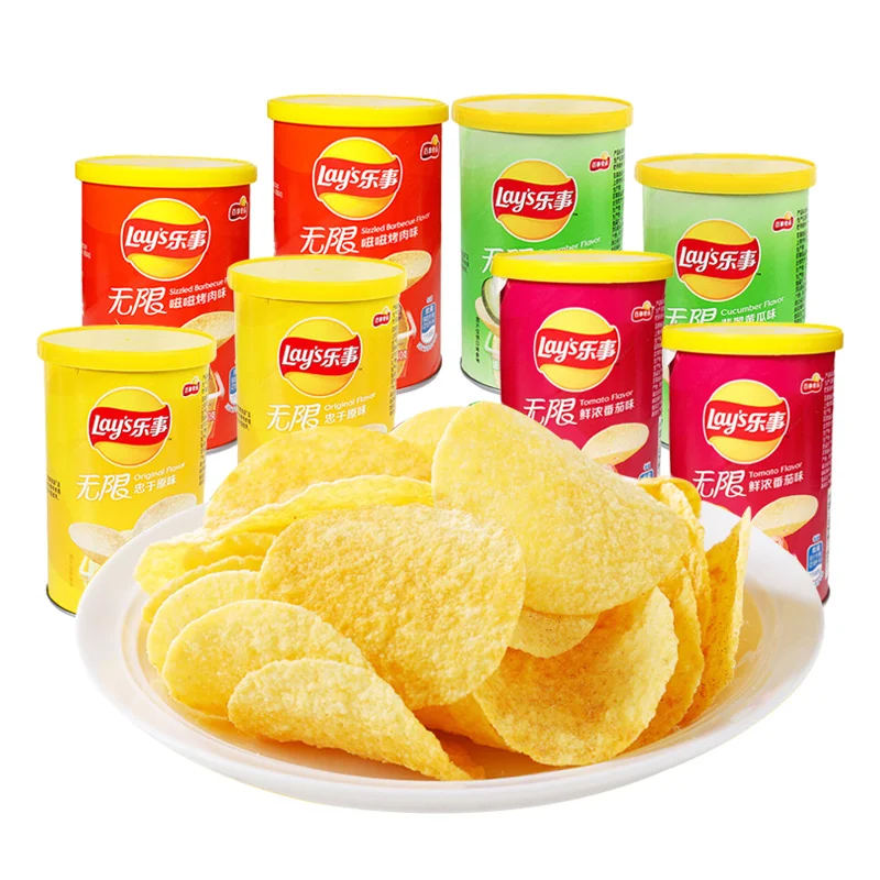 Китайские консервированные чипсы для овощей и картофеля, воздушные закуски, картофельные чипсы, 40 г